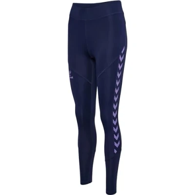 Abbildung von Hummel Hmlstaltic HW Tights, Damen, Größe: 38, Marine/paisley purple