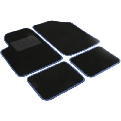 Abbildung von START ESSENTIAL 9708 Fußmattensatz Textil, PVC, PP (Polypropylen) vorne und hinten 4 Blau, schwarz