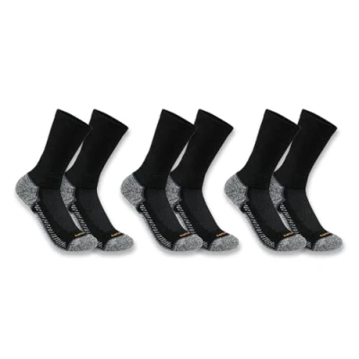 Abbildung von Carhartt Herren Force® Mittelschwere Crew Socken, 3 Paar, Schwarz, L
