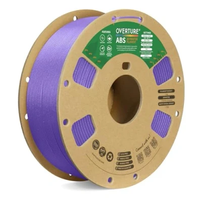 Abbildung von OVERTURE Filament ABS 1.75mm, 1kg Spule (2.2lbs), Maßgenauigkeit +/ 0.03 mm, für 3D Drucker(Diamant Violett)