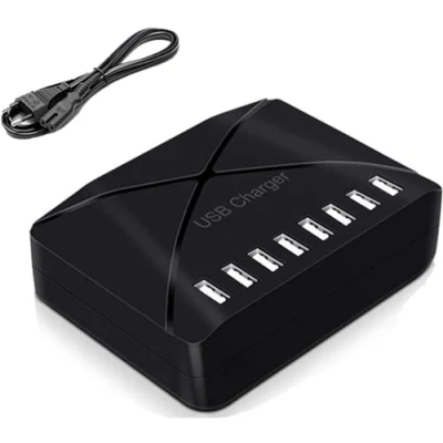 Abbildung von ANNCAY USB Ladegerät, mehrere Schnellladegeräte, 40W, 8 Netzteil, geeignet für iPhone/Samsung/Huawei/Xiaomi/Mp3/Tablet/Kamera usw.