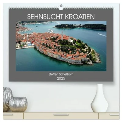 Abbildung von SEHNSUCHT KROATIEN (hochwertiger Premium Wandkalender 2025 DIN A2 quer), Kunstdruck in Hochglanz