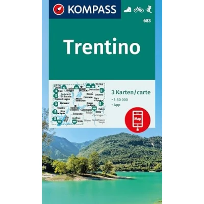 Abbildung von KOMPASS Wanderkarten Set 683 Trentino (3 Karten) 1:50.000: inklusive Karte zur offline Verwendung in der App. Fahrradfahren. Skitouren. Reiten.