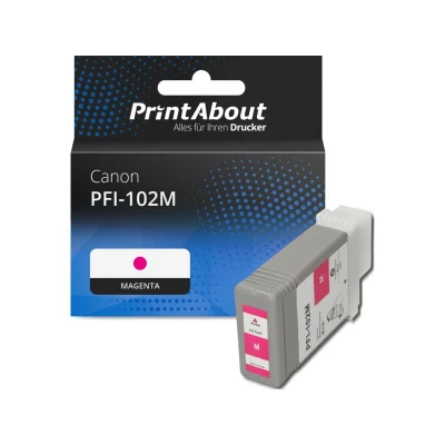 Abbildung von Druckerpatrone kompatibel mit Canon PFI 102M Magenta