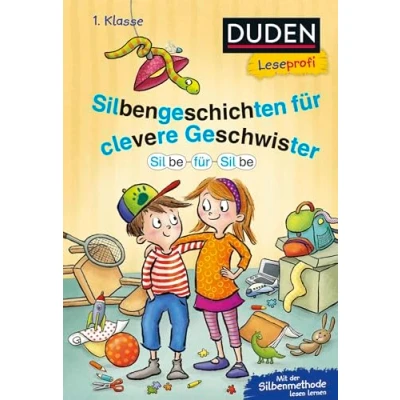 Abbildung von Duden Leseprofi Silbe für Silbe: Silbengeschichten clevere Geschwister, 1. Klasse: Kinderbuch Leseanfänger und Erstleser ab 6 Jahren