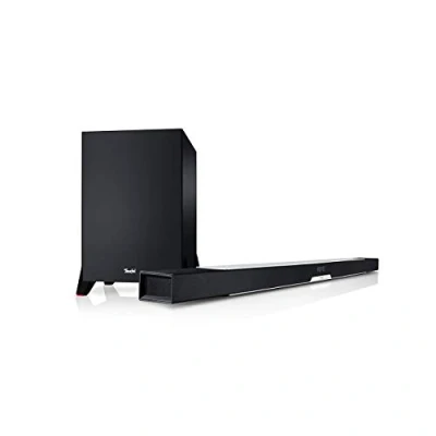 Abbildung von Teufel CINEBAR LUX Ambition Soundbar mit Subwoofer, Dolby Audio, LAN, WLAN, Dynarmore 3D, Multiroom, Bluetooth, HDMI 3D ARC CEC schwarz/weiß