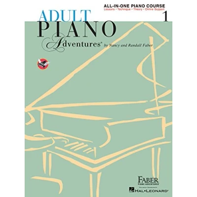 Abbildung von Adult Piano Adventures All in one Lesson: Book 1: Noten, Lehrbuch für Klavier: Lesson 1, a Comprehensive Course
