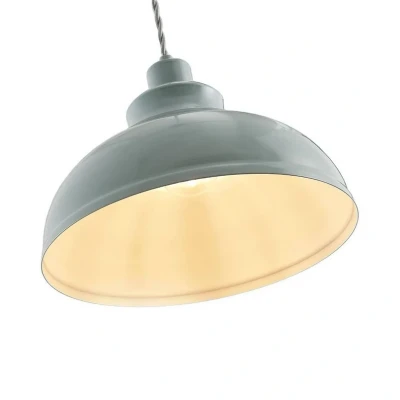 Abbildung von Lindby Pendellampe Albertine, hellblau, Metall, Ø 29 cm, E27