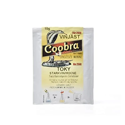 Abbildung von Aktive Weinhefe COOBRA TOKY (Tokaj) 10g pro 25 30L Gärung von süßen und halbsüßen kräftigen Weißweinen Pulver Trockenhefe