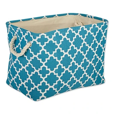 Abbildung von DII Polyester Container with Handles Gitter Aufbewahrungsbehälter, Storm Blue, Small