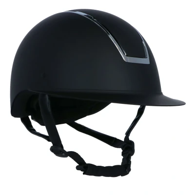 Abbildung von HKM Reithelm Lady Shield Schwarz/Silber 52 54cm