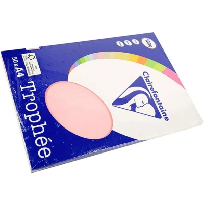 Abbildung von Clairefontaine 4152C Ries Druckerpapier / Kopierpapier Clairalfa PPP, DIN A4, 160g, 50 Blatt, Lila, 1