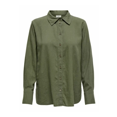 Abbildung von JDY Locker Geschnitten ÄRMELBÜNDCHEN MIT VOLUMINÖSER Armschnitt Hemdbluse, Damen, Größe: XL, Khaki