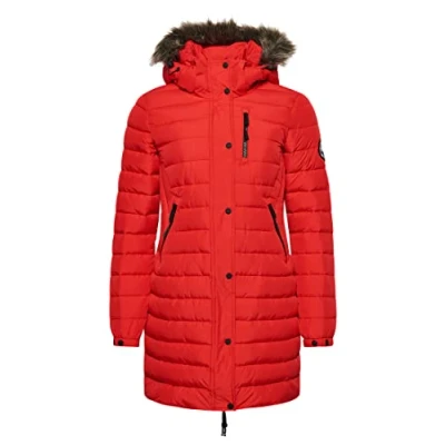 Abbildung von Superdry Wintermantel, Damen, Größe: 38, High risk red