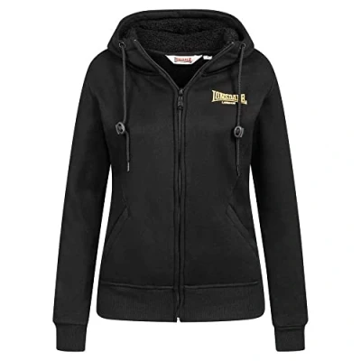 Abbildung von Lonsdale Zennor Kapuzenpullover, Damen, Größe: Small, Black