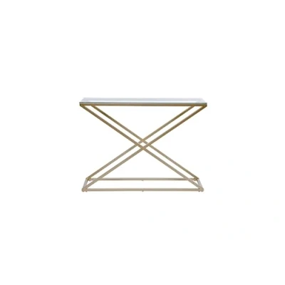 Abbildung von Jahnke Konsolentisch &quot;XTRA CONSOLE&quot;, (1 St.), Konsole/Beistelltisch in Gold Look, aus Sicherheitsglas gefertigt