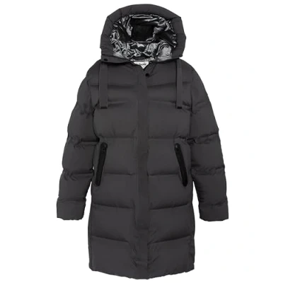 Abbildung von Schott LONG Puffer Wintermantel, Damen, Größe: Medium, Anthracite