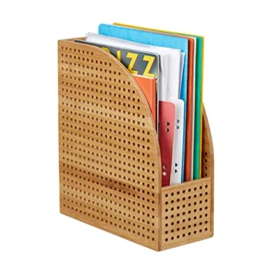 Abbildung von relaxdays Organizer Stehsammler Bambus A4