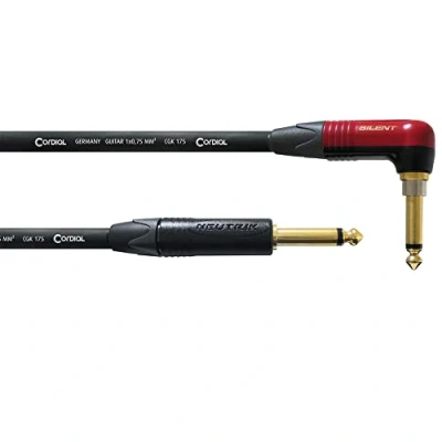 Abbildung von CORDIAL Kabel Gitarre jack recht/abgewinkelt Silent 3 m INSTRUMENT Peak
