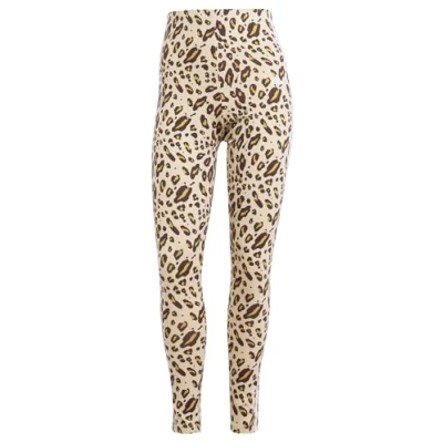 Abbildung von adidas Sportswear Essentials Animal Print Leggings Hosen, Damen, Größe: Small, Magic beige/mesa/shadow brown