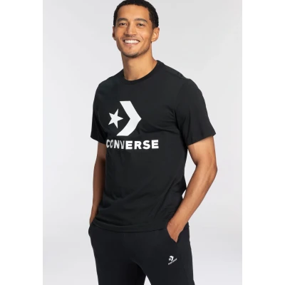 Abbildung von Converse GO TO STAR Chevron TEE Unisex Tshirt print, Größe: Small, Black