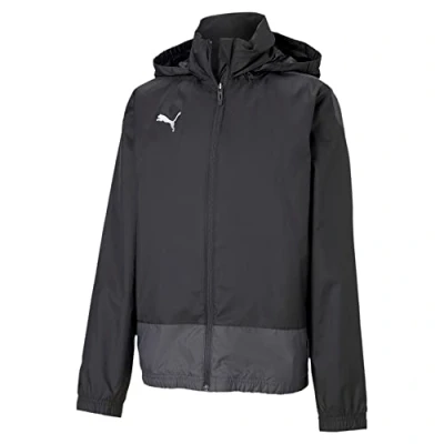 Abbildung von Puma Teamgoal Training Regenjacke / wasserabweisende Jacke für Kinder, Größe: 176, black/asphalt