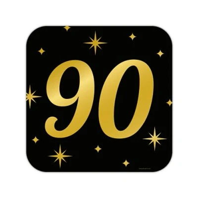 Abbildung von 90 Jahre Türschild Classy 50x50cm