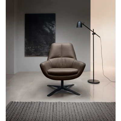 Abbildung von BETYPE Drehsessel &quot;Be Organic Standard Back, Loungesessel&quot;, in elegantem Design mit Drehfunktion