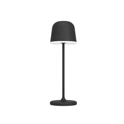Abbildung von Eglo 900457 Tischleuchte MANNERA Alu, Stahl schwarz LED 2,2W 3000K IP54 H:34cm Ø11cm mit Touchdimmer