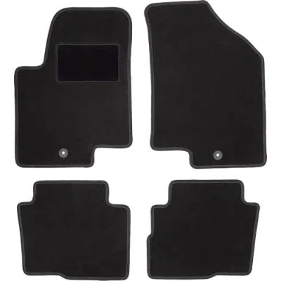 Abbildung von Wielganizator Automatte Passend für Kia Soul I Crossover 2009 2013 Velours Autozubehör Praktische Fußmatte Auto 4 teilig schwarz