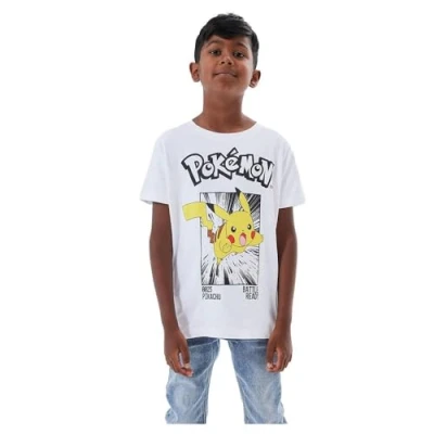 Abbildung von Name it Nkmnoisi Pokemon Unisex Tshirt print für Kinder, Größe: 134/140, Bright white