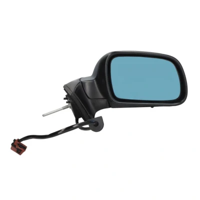 Abbildung von Außenspiegel Tyc 326 0081 rechts grundiert blau getönt, konvex, beheizbar, mit Temperatursensor, für elektr.Spiegelverstellung PEUGEOT: 407 SW