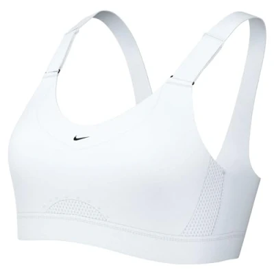 Abbildung von Nike Performance W NK DF Alpha HS BRA Sportbh mit starker Stützkraft, Damen, Größe: SxC F, White/stone mauve/black