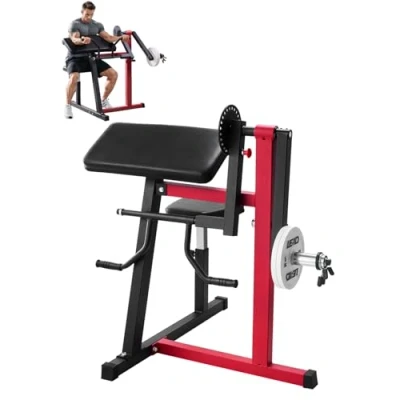 Abbildung von VEVOR 2 in 1 Curlbank für Bizep Trizeps Extensionsmaschine Trainingsgerät