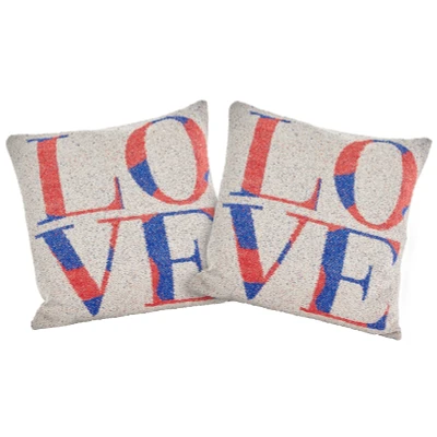 Abbildung von Guido Maria Kretschmer Home&amp;Living Dekokissen &quot;Love&quot;, 2 er Set, 50 x cm, Kissenhüllen, ohne Füllung