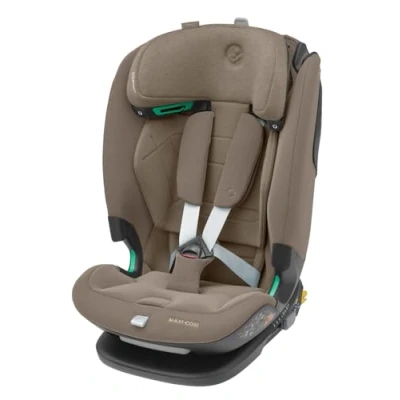 Abbildung von Maxi Cosi Titan Pro² i Size Kindersitz, 76 150 cm, 15 Monate 12 Jahre, G CELL Seitenaufprallschutz, Easy in Gurtsystem, ClimaFlow, AirProtect Sicherheitskissen, 4 Liegepositionen, Authentic Truffle