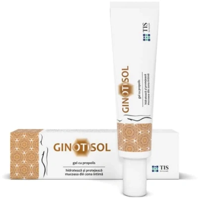Abbildung von GINOTISOL Intim Gel für Trockenheit, Irritationen, Juckreiz, Brennen und Reizung der Schleimhaut, Intimpflege, Feuchtigkeitsspendendes, lindert Beschwerden, Formuliert mit Propolis sanfte Wirkung 40ml