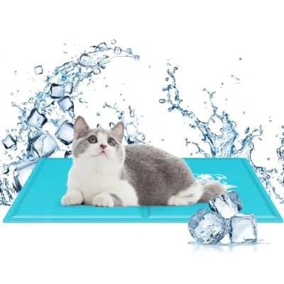 Abbildung von Nobleza Kühlmatte für Hunde Katzen Selbstkühlend, Innoxious Gel Self Kühldecke, Kratzfest/Wasserdicht/rutschfest und