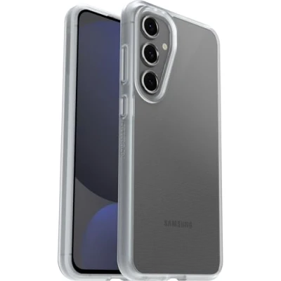 Abbildung von OtterBox Sleek Hülle für Samsung Galaxy S24 FE, stoßfest, sturzsicher, ultraschlank, schützende Hülle, Getestet nach Militärstandard, Transparent, Keine Einzelhandelsverpackung