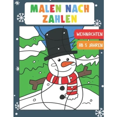 Abbildung von Malen nach Zahlen: XXL Weihnachten der große Malspaß für Kinder ab 5 Jahren in Weihnachtszeit Weihnachts Malbuch Jungen und Mädchen