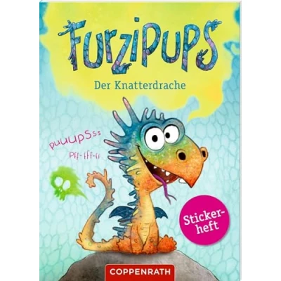 Abbildung von Furzipups, der Knatterdrache: Stickerheft: Stickerheft mit pupslustigen Aufklebern