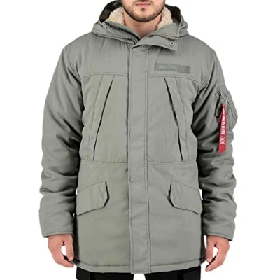 Abbildung von Alpha Industries N3B Expedition Wintermantel, Herren, Größe: Medium, Vintage green