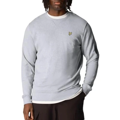 Abbildung von Lyle &amp; Scott CREW NECK Sweatshirt, Herren, Größe: Large, Light grey marl