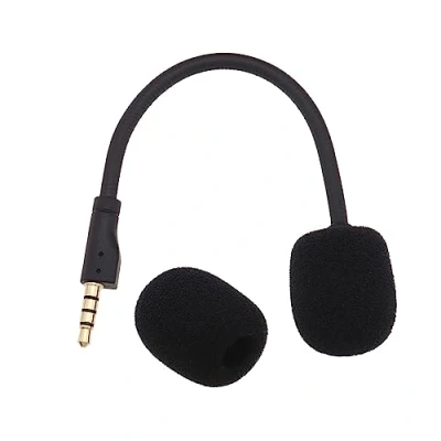 Abbildung von ECSiNG Gaming Headset Mikrofon Ersatz mit Schaumstoff Abdeckung Kompatibel Steelseries Arctis 1 Abnehmbarem Game Schwarz