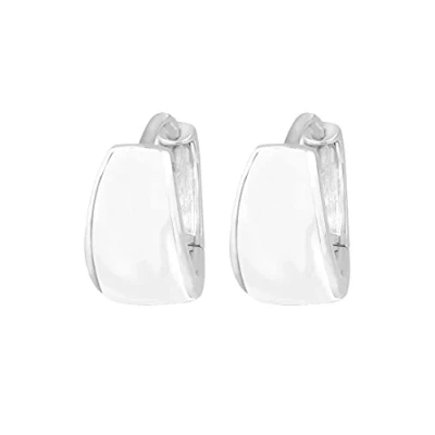 Abbildung von Elli Classic Hoops Ohrringe, Damen, Größe: One Size, Weiß