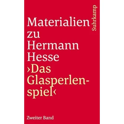 Abbildung von Materialien zu Hermann Hesses »Das Glasperlenspiel«: Zweiter Band (suhrkamp taschenbuch)
