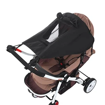 Abbildung von Sonnenschutz für Kinderwagen, universal, LSF 50+, Sonnenschutz, wasserdicht, winddicht, UV Schutz, Babytragetasche, Sonnenblende