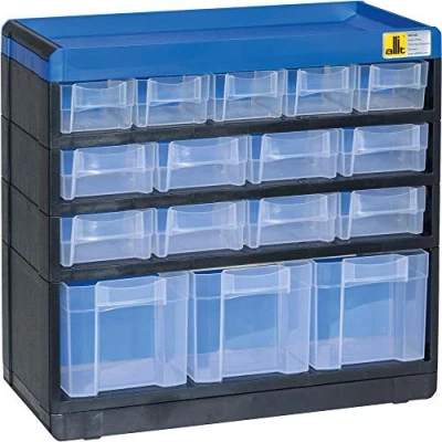 Abbildung von Allit 464600 Kleinteilmagazin VarioPlus Pro 29/32 (B x H T) 300 285 135mm Schwarz, Blau 1St.