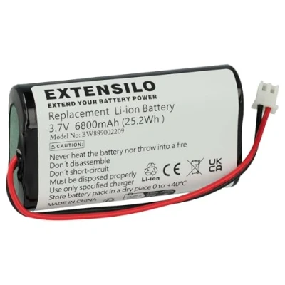 Abbildung von EXTENSILO 1x Akku Ersatz für Sigor 4508401 Tischlampe, Nachttischlampe (6800 mAh, 3,7 V, Li Ion)