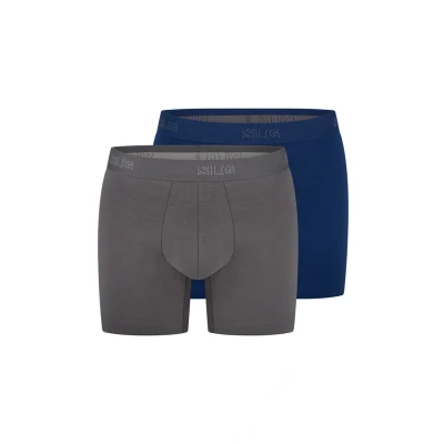 Abbildung von Sloggi BASE Short 2 PACK Boxerbriefs, Herren, Größe: Large, Marine shiver